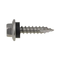 14G-10 x 45mm HEX FLANGE SCREW T17 WITH NEO SS316