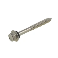 14G-10 x 75mm HEX FLANGE SCREW T17 WITH NEO SS316